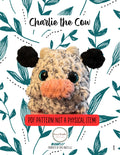 Charlie the Cow Crochet Pattern, No-Sew Amigurumi Plush Toy (PDF)