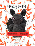 Bentley the bat, plushie, crochet pattern