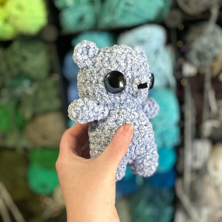 Banks the Bear Crochet Pattern, Woodland Amigurumi Teddy, Easy PDF Download