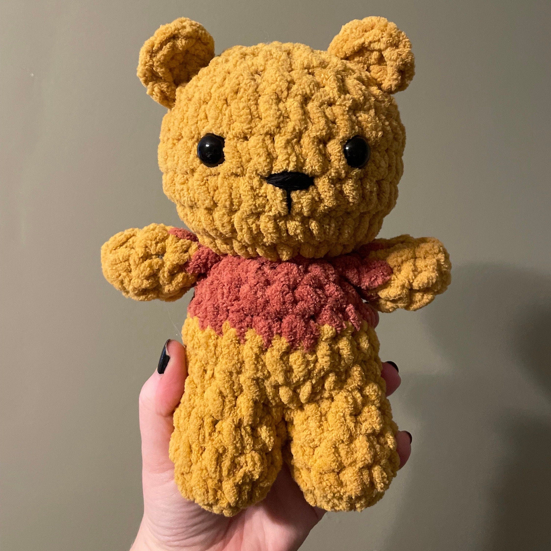 Banks the Bear Crochet Pattern, Woodland Amigurumi Teddy, Easy PDF Download