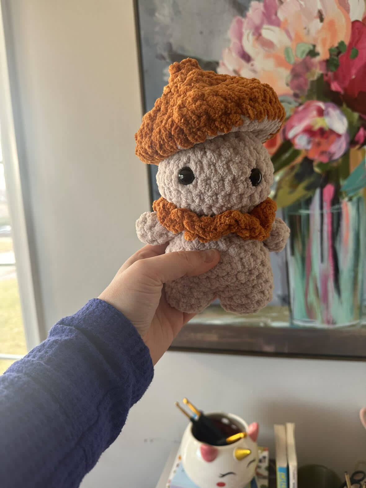 Millie the Mushroom Crochet Pattern, Easy Amigurumi Plush Toy (PDF Download)