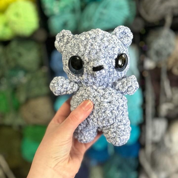 Banks the Bear Crochet Pattern, Woodland Amigurumi Teddy, Easy PDF Download